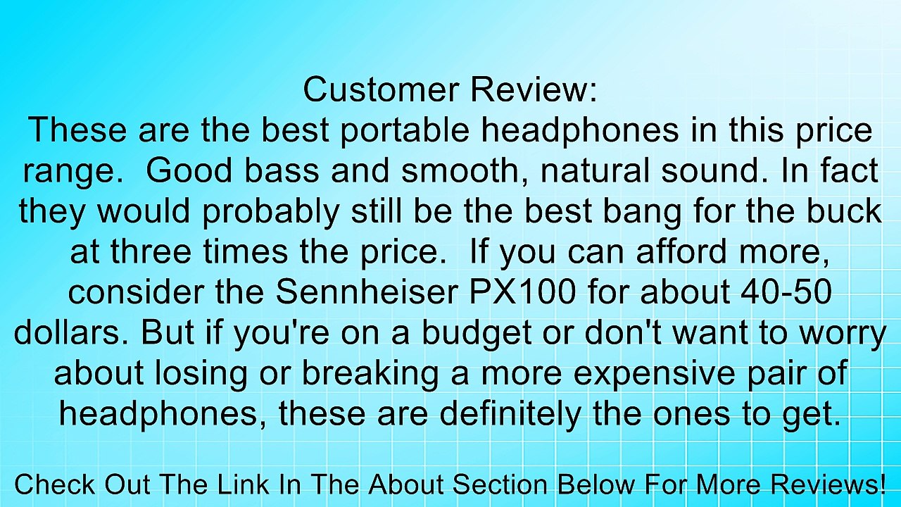 Panasonic RP-HT21 Lightweight Headphones with XBS Port Review