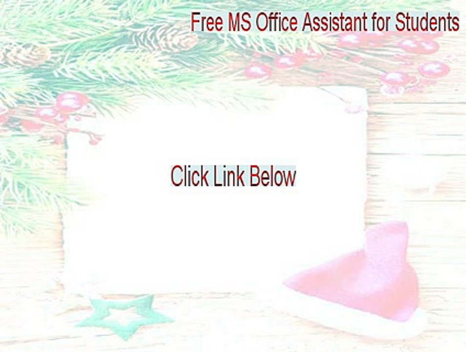 Free MS Office Assistant for Students Full - Download Now 2015