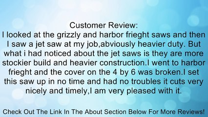 Jet 414458 HVBS-56M 5-by-6-Inch 1/2 HP Horizontal/Vertical Bandsaw Review