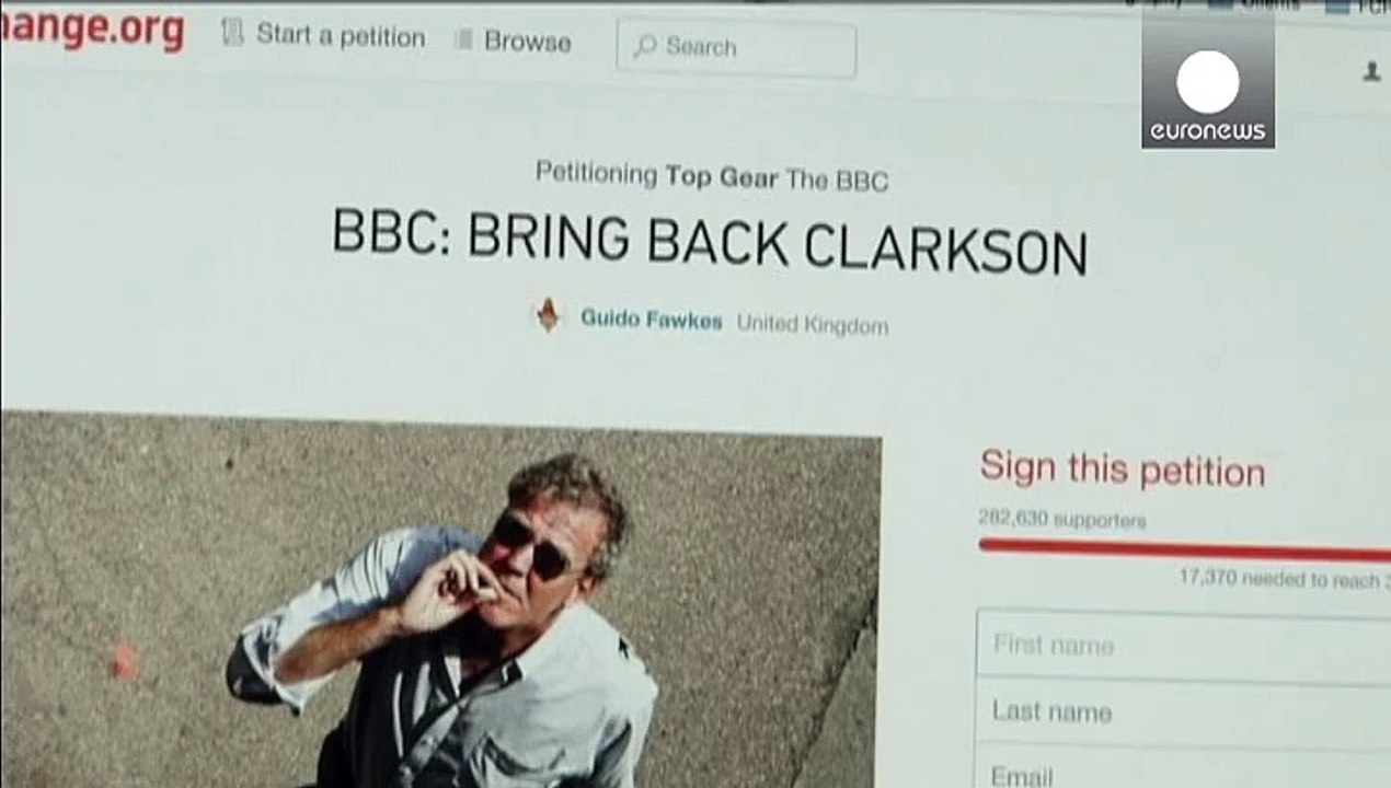 Fans verlangen rückkehr von beurlaubten top gear moderator