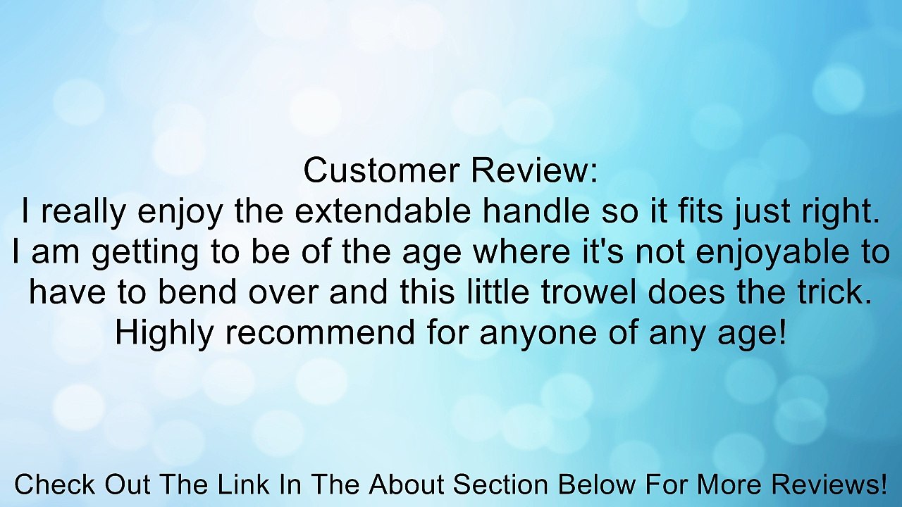 18" To 32" Extendable Metal Handle Trowel Review