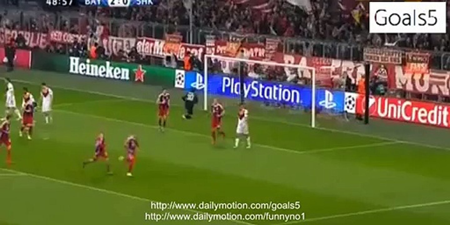 Franck Ribery Goal Bayern Munich 3 - 0 Shakhtar Champions League 11-3-2015