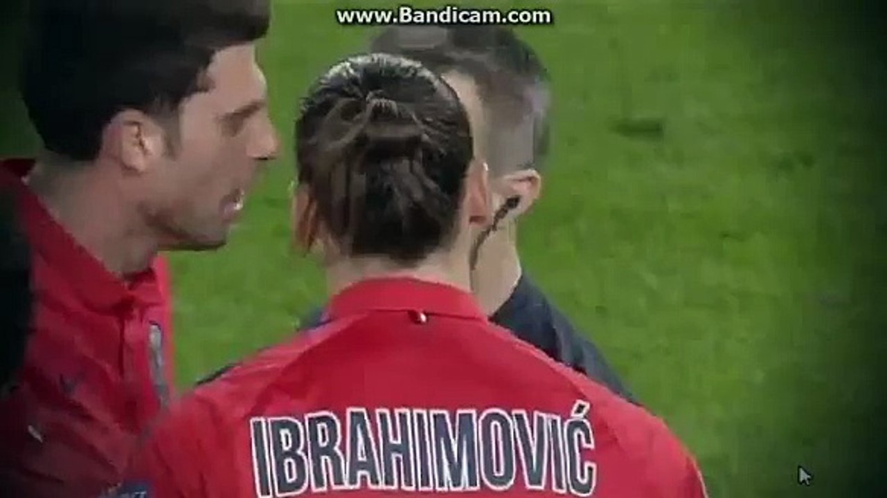 Chelsea vs Paris SG -Red Card- Zlatan Ibrahimov...