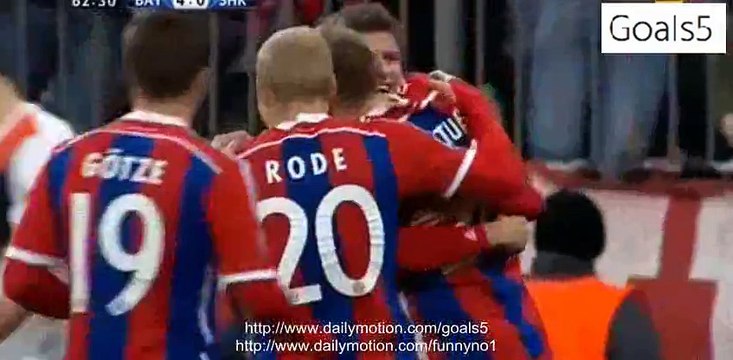 Holger Badstuber Goal Bayern Munich 5 - 0 Shakhtar Champions League 11-3-2015