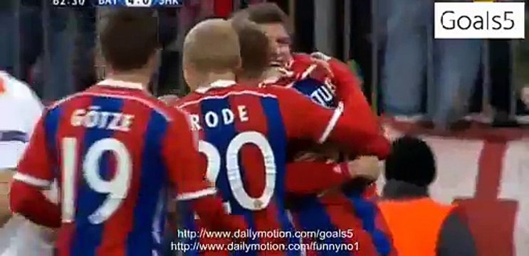 Holger Badstuber Goal Bayern Munich 5 - 0 Shakhtar Champions League 11-3-2015