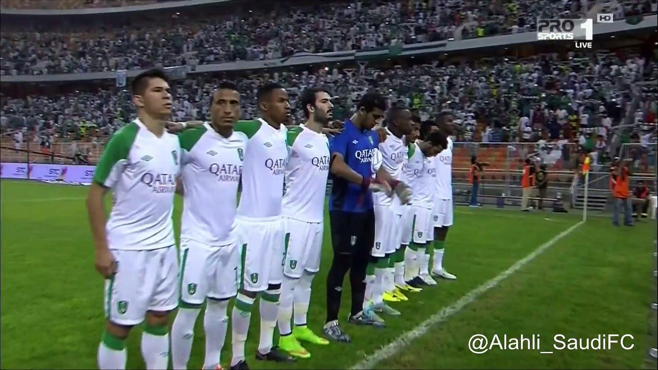 نشيد النادي الاهلي الملكي-  مباراة الاهلي نجران 11-3-2015