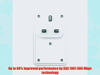 ZyXEL PLA4211 500 Mbps Mini Powerline with AC Pass Through Adapter