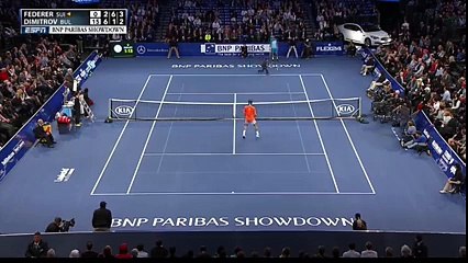 Roger Federer Challenged by a kid and lost the point