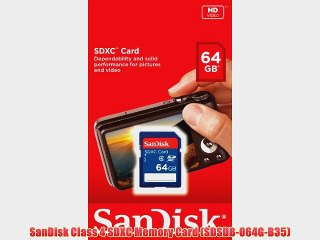 SanDisk Class 4 SDXC Memory Card (SDSDB-064G-B35)