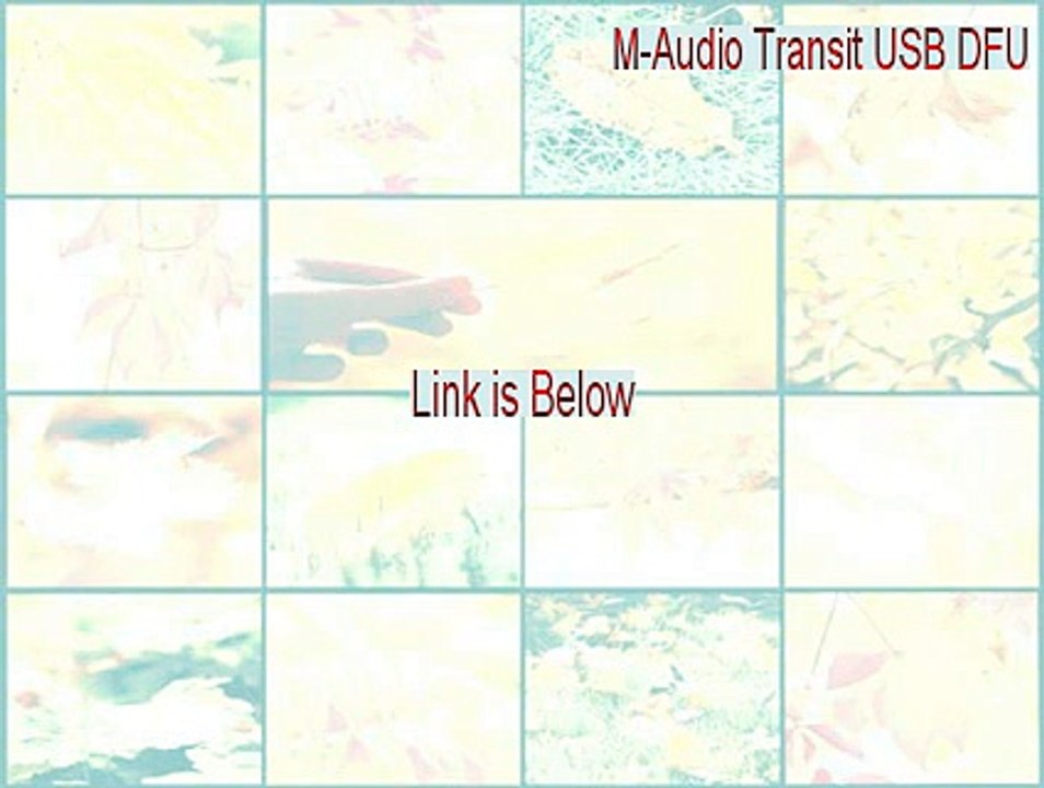 M-Audio Transit USB DFU Cracked - M-Audio Transit USB DFU (2015)