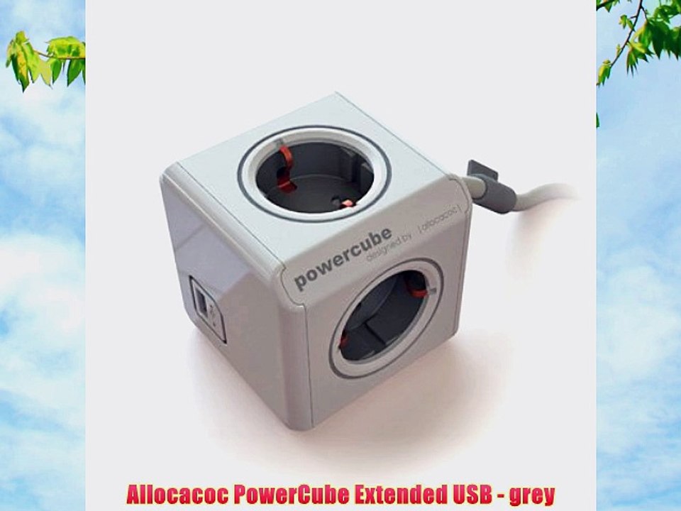 Allocacoc PowerCube Extended USB - grey