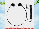 Olympus E-102 Headphones for Transcriber - Black