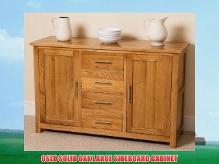 OSLO SOLID OAK LARGE SIDEBOARD CABINET