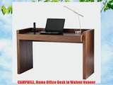 CAMPBELL Home Office Desk in Walnut Veneer