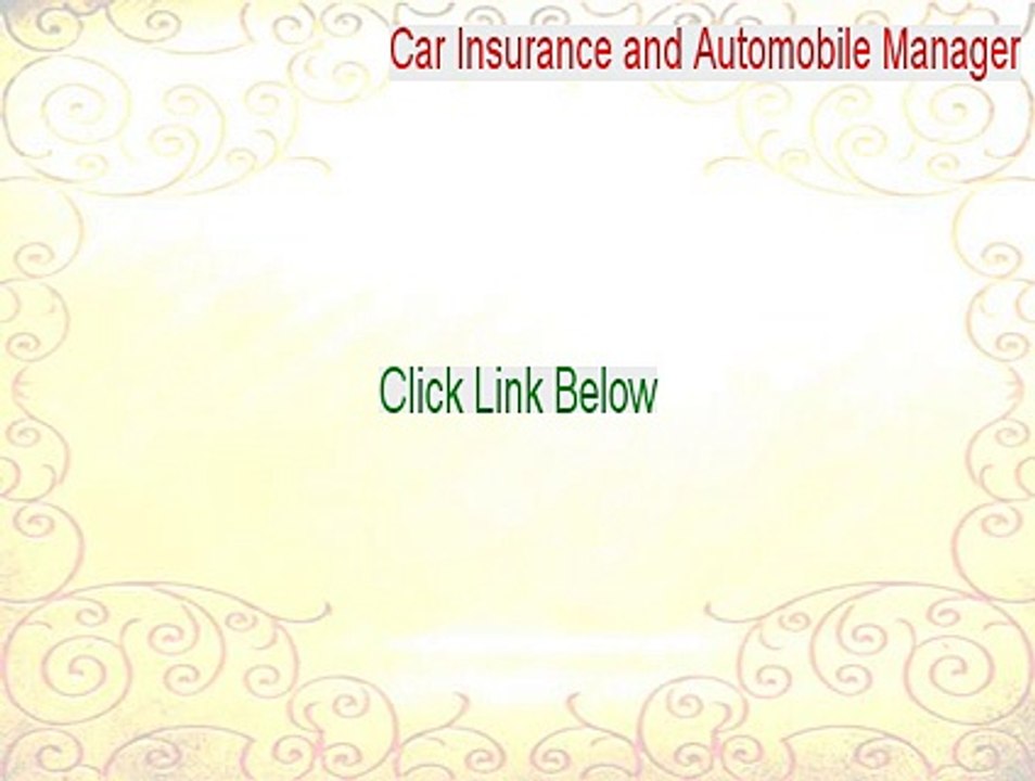 Car Insurance and Automobile Manager Download (Free Download)