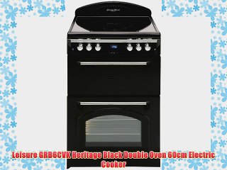 Leisure GRB6CVK Heritage Black Double Oven 60cm Electric Cooker