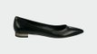 Via Spiga Velvet Womens Size 9 Black Leather Flats Shoes