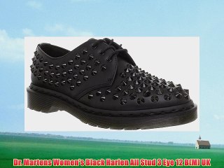 Dr. Martens Women's Black Harlen All Stud 3 Eye 12 B(M) UK