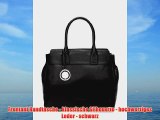 Frentani Handtasche - klassische Silhouette - hochwertiges Leder - schwarz