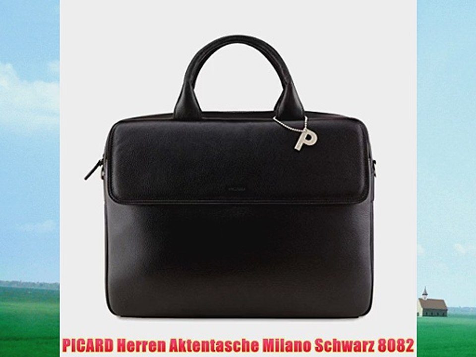 PICARD Herren Aktentasche Milano Schwarz 8082