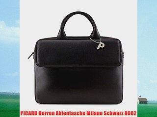 PICARD Herren Aktentasche Milano Schwarz 8082