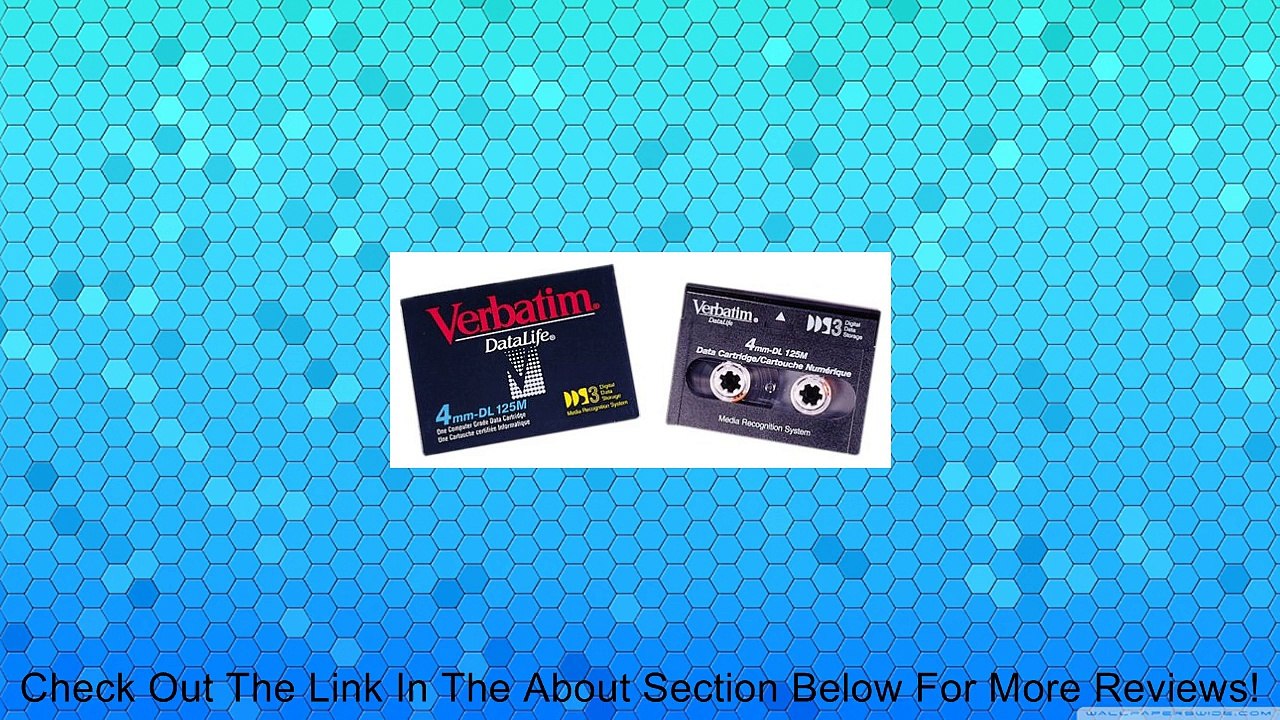 Verbatim 12/24GB DDS3 4MM 125M DAT Cartridge 1-Pack (Discontinued by Manufacturer) Review
