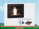 Bio-Ethanol Wall Fireplace and a Set of Decorative Ceramic Logs BESTBIO AF-BB