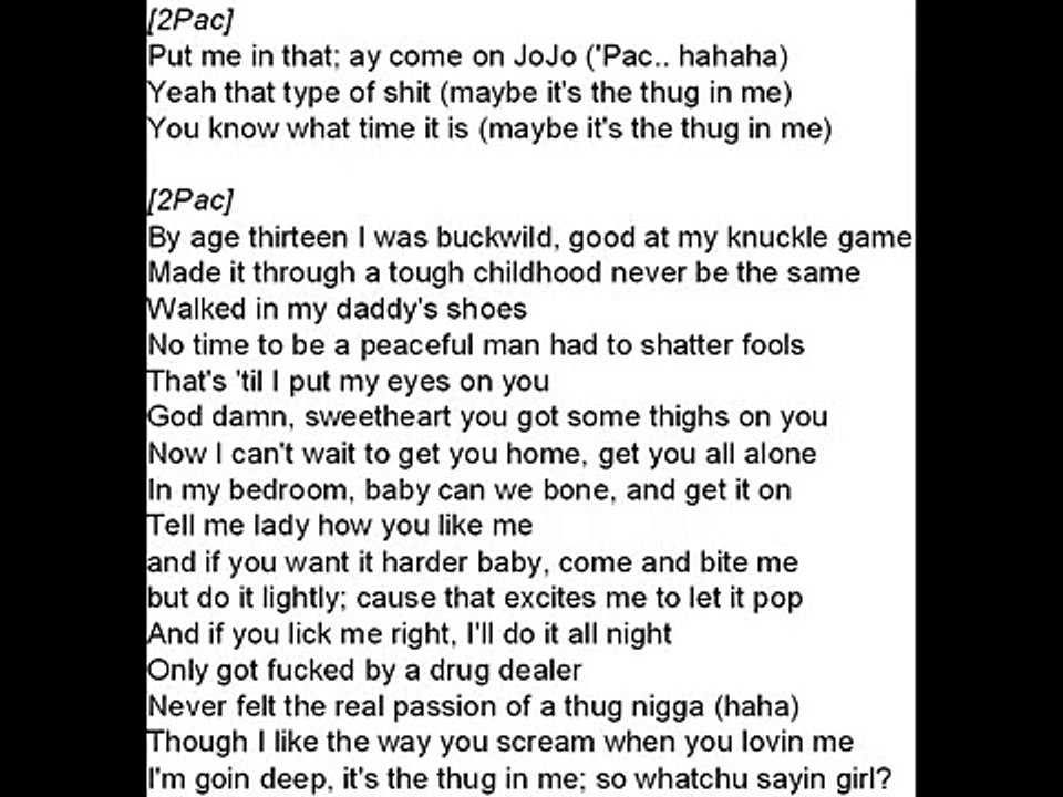 2pac-thug in you thug in me LYRICS