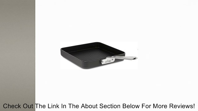 All-Clad 3011 Hard Anodized Dishwasher Safe Sqaure Grille Cookware, 11-Inch, Black Review