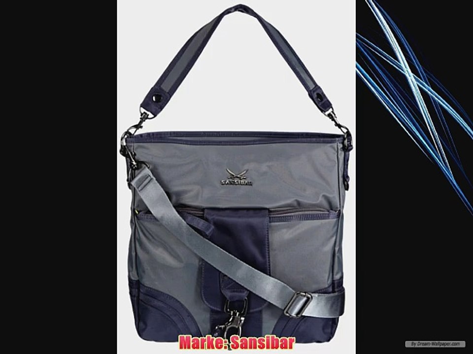 Sansibar Calima B-510 CA 26 Damen Schultertaschen Grau (grey) 32x34x8 cm (B x H x T)