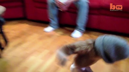 Hat Wearing Monkey Bumps Around The House