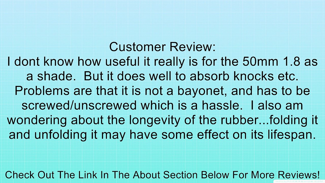 NIKON Rubber Hood for 50mm Lens Review