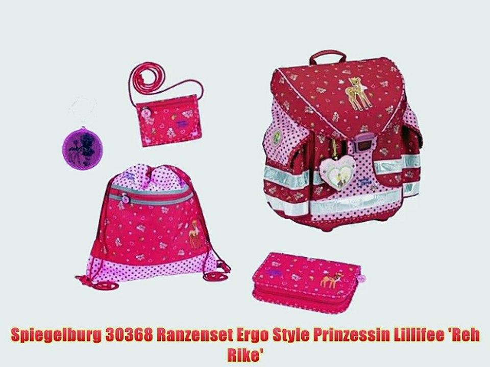Spiegelburg 30368 ranzenset ergo style prinzessin lillifee 'reh rike'