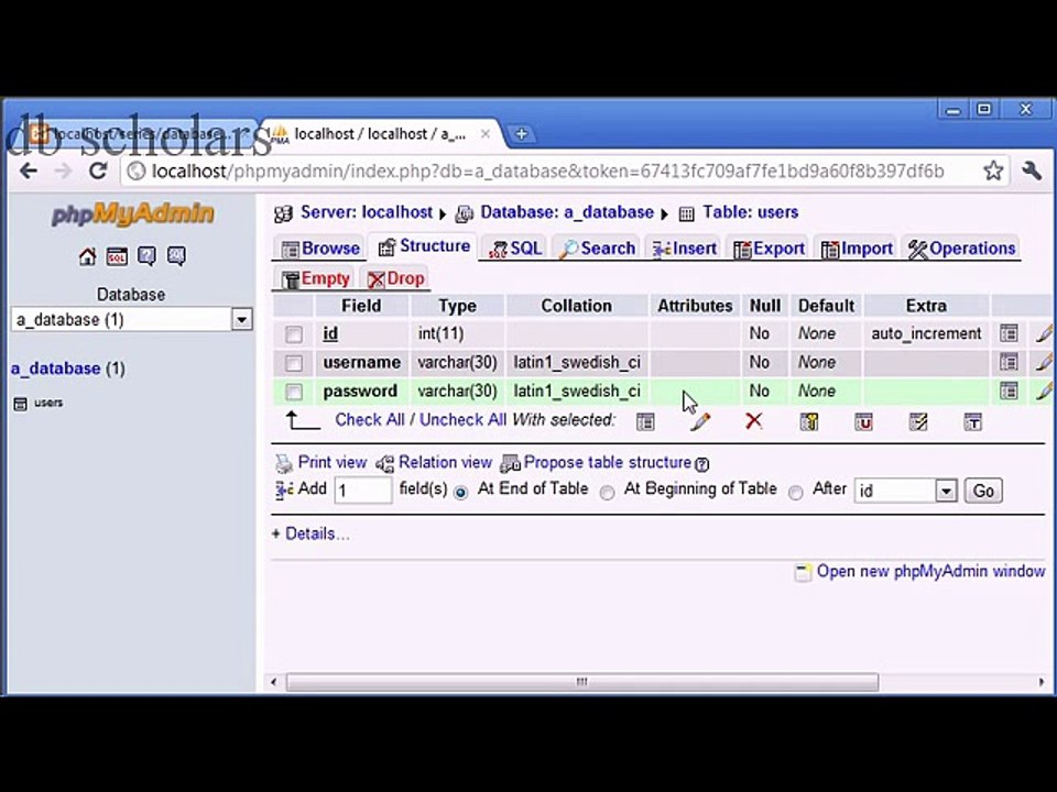 PHP Lecture (112) phpMyAdmin Part 3