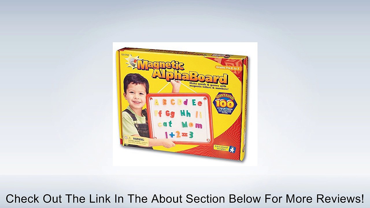 Educational Insights Magnetic Alphaboard Review