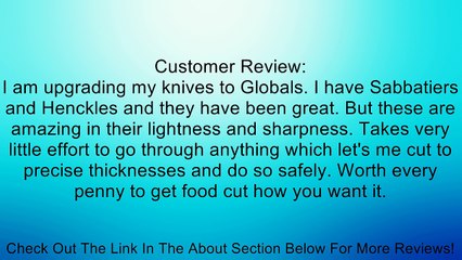 Global GS-7 - 4 inch, 10cm Paring Spear Knife Review