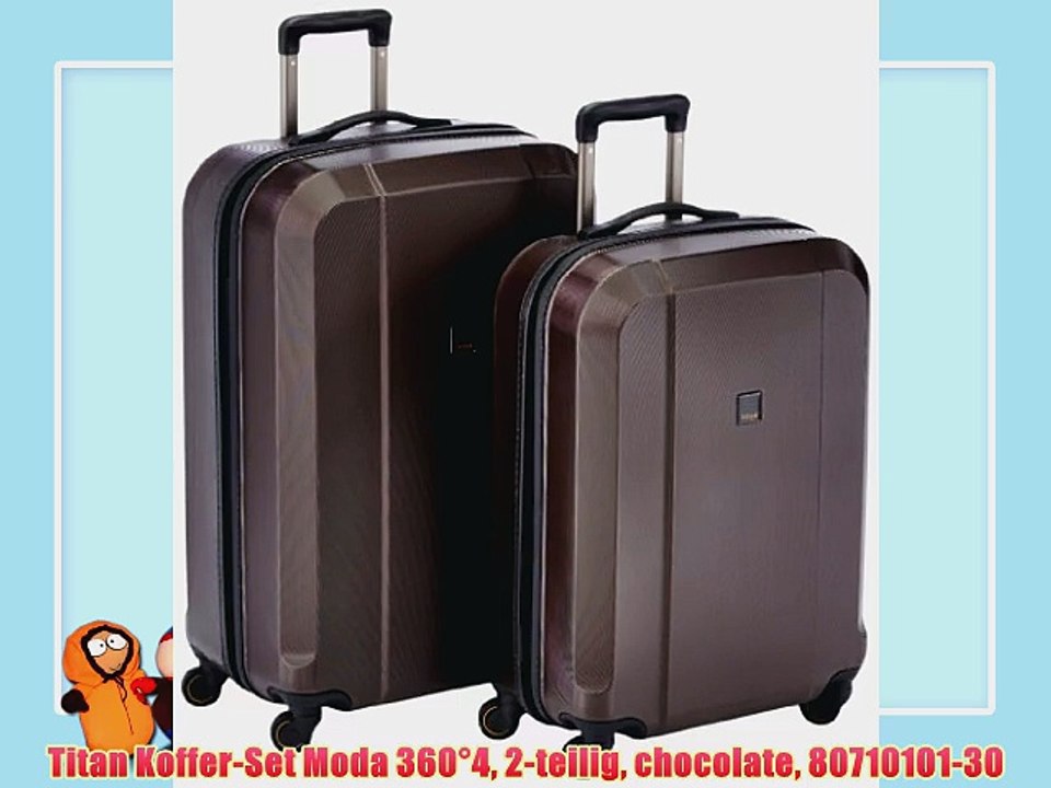 Titan Koffer-Set Moda 360?4 2-teilig chocolate 80710101-30