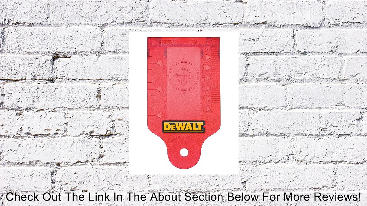 DEWALT DW0730 Laser Target Card Review