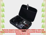 Masione? Larger Carrying and Travel Case Waterproof (12.6 x2.7 x8.6) with Foam for Gopro? HD