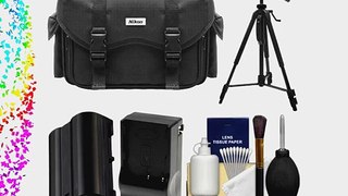 Nikon 5874 Digital SLR Camera Case - Gadget Bag with EN-EL15 Battery   Charger   Tripod   Cleaning