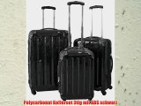Polycarbonat Kofferset 3tlg mit ABS schwarz