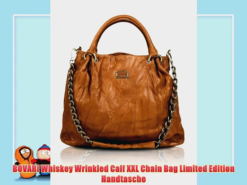 BOVARI Whiskey Wrinkled Calf XXL Chain Bag Limited Edition Handtasche