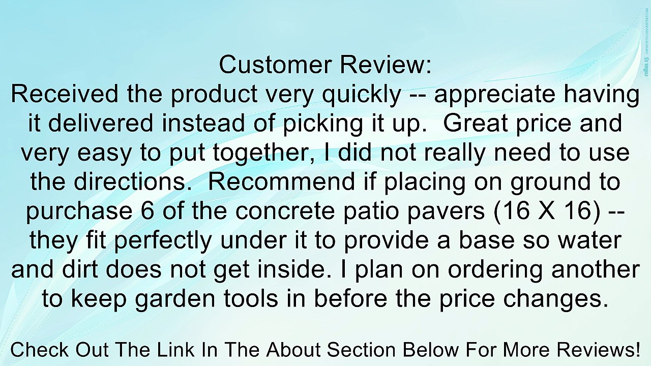 Suncast Horizontal Storage Shed Review