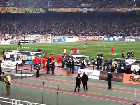 ΑΕΚ-ΟΛΥΜΠΙΑΚΟΣ | Είσοδος ΟΣΦΠ για ζέσταμα