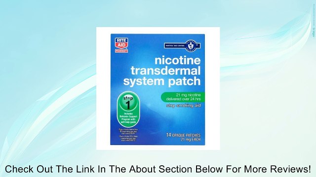 Rite Aid Habitrol Take Control Nicotine Transdermal System Patch ~ Step 1, 21 MG, Box of 14 opaque Stop Smoking patches Review