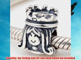 Everbling Girl with Crown Authentic 925 Sterling Silver Charm Bead Fits Pandora Chamilia Biagi