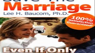 Save the marriage marriage advice