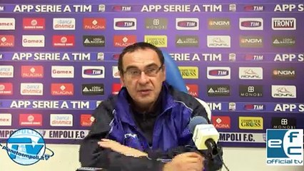 Empoli, Sarri: 'Non sentiamoci già salvi'