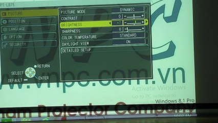 Hướng dẫn sử dụng máy chiếu Panasonic