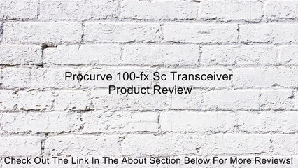 Procurve 100-fx Sc Transceiver Review